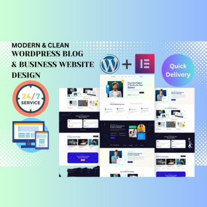 35848I will create a clean and modern wordpress website design