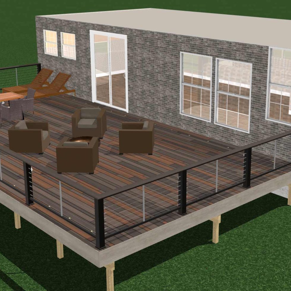 38166I will create amazing deck, terrace and patio 3d model and rendering