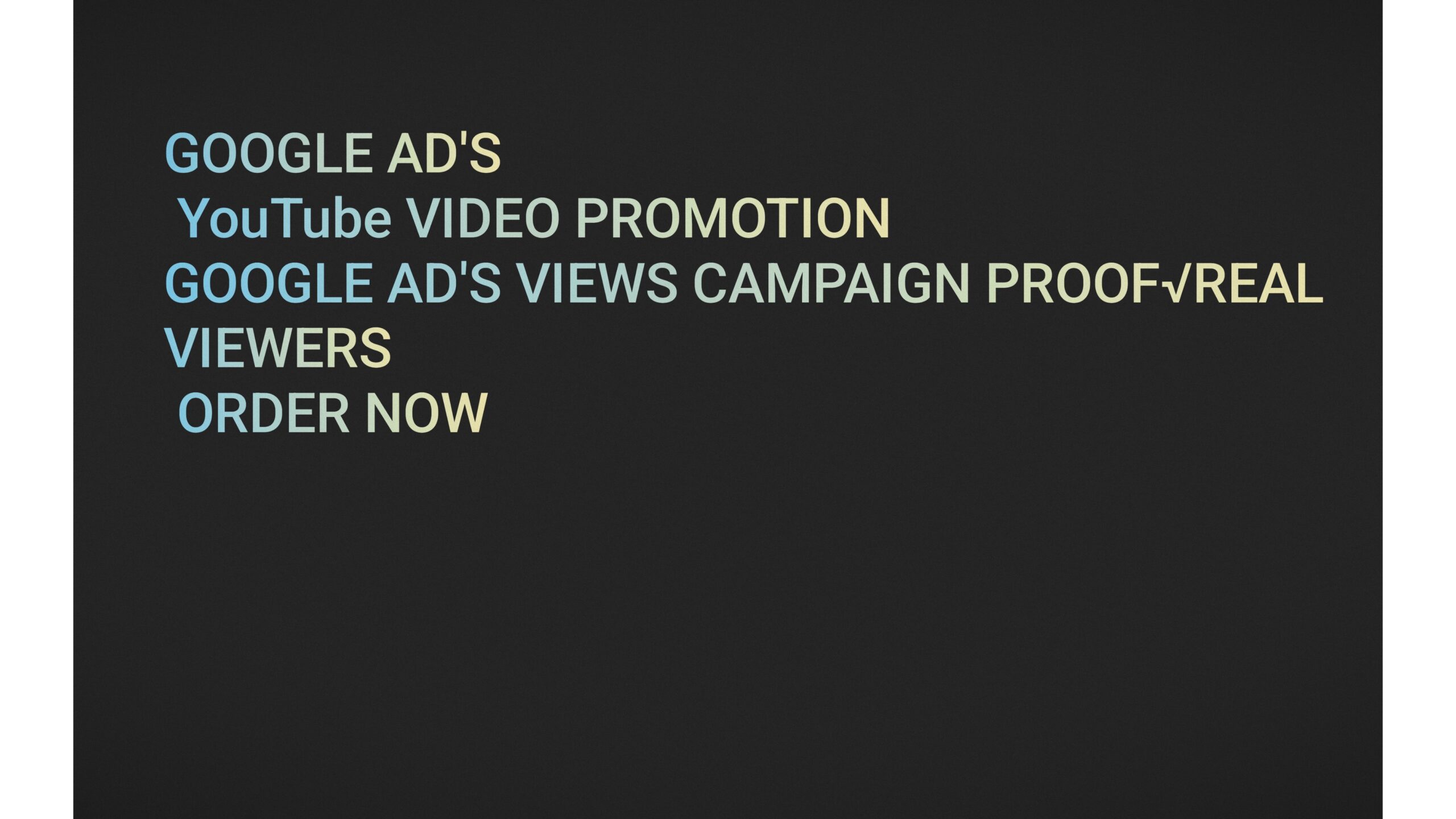 40534I will do organic youtube video promotion in USA with google ads