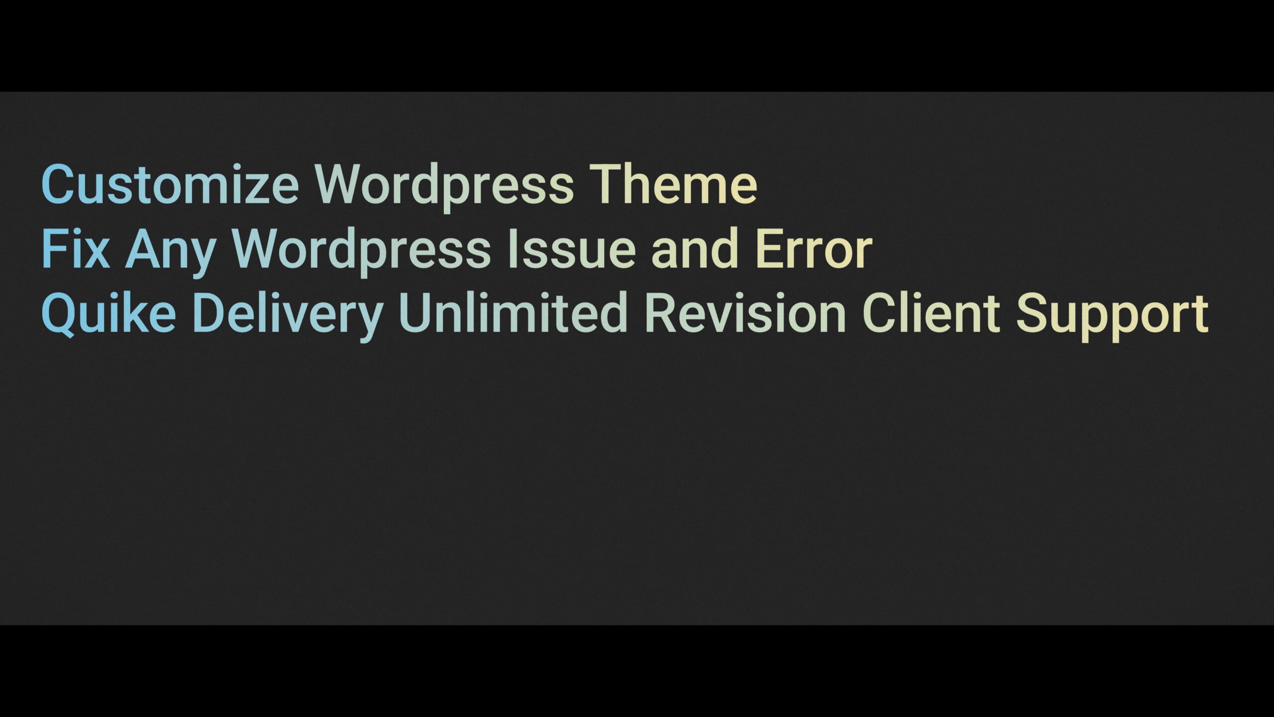 40581I'll adjust WordPress theme and resolve WordPress errors.