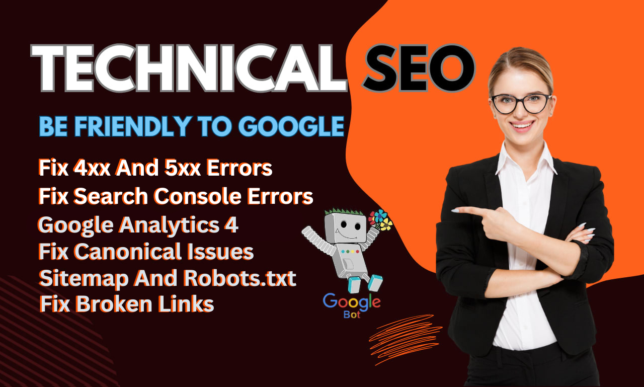68547I will fix Google Index  301 redirect 403 404 error broken links canonical tag